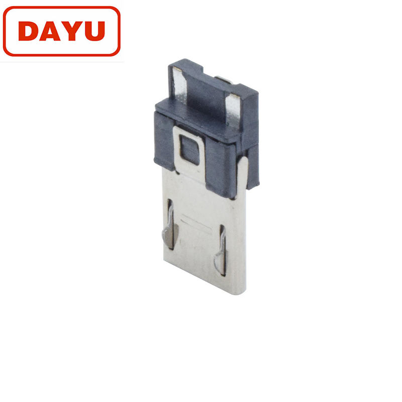 V8 Usb Male Connector , Micro Connector 2 Pin 5000-15000 Cycles Durability